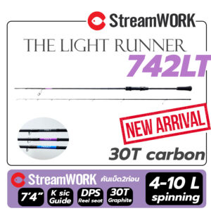 คันเบ็ด StreamWORK The Light Runner 2 ท่อน ยาว 7'9" Blank 30T power L Spinning งานหมึก/ Aji / Light rock/ Microjig