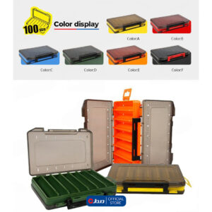 JOJO Double Side Tackle Box กล่อง ใส่เหยื่อปลอม แบบแยกช่อง 2 ฝั่ง มี 2สีให้เลือก จำนวน 1 ใบ - Image 3