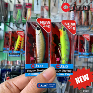 JOJO Heavy Sinking Minnow 63HS เหยื่อปลอม ตกปลา 63mm 7.4g กระสูบ กะพง และปลาล่าเหยื่ออื่นๆ - Image 4