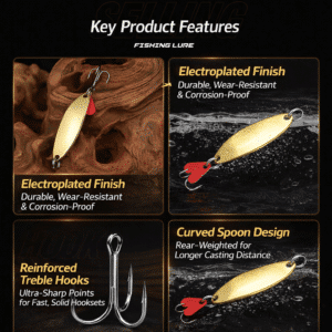 JOJO Tackle Heavy Spoon 20 g. เหยื่อสปูน ตกปลา น้ำหนัก 20 g ทรงสวย - Image 4