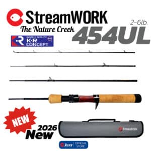 StreamWORK NEW 2026 The Nature Creek 454 UL 2-6lb. คันเบ็ด 4 ท่อน งานสตรีม UL
