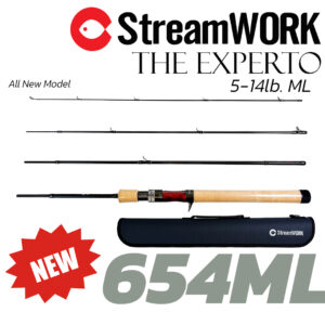 StreamWORK The Experto 654ML คันเบ็ดตกปลา ML 4ท่อน 6'5" ไกด์ FUJI กะพง กระสูบ คันตีเหยื่อปลอม 5-14lb. - Image 3