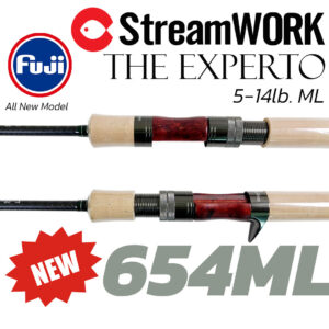 StreamWORK The Experto 654ML คันเบ็ดตกปลา ML 4ท่อน 6'5" ไกด์ FUJI กะพง กระสูบ คันตีเหยื่อปลอม 5-14lb.